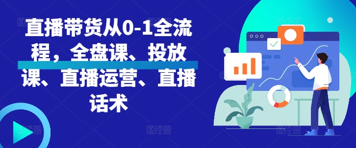 mp12686期-直播带货从0-1全流程，全盘课、投放课、直播运营、直播话术