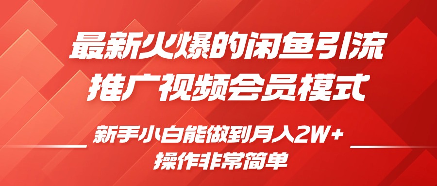 mp13002期-闲鱼引流推广影视会员，0成本就可以操作，新手小白月入过W+