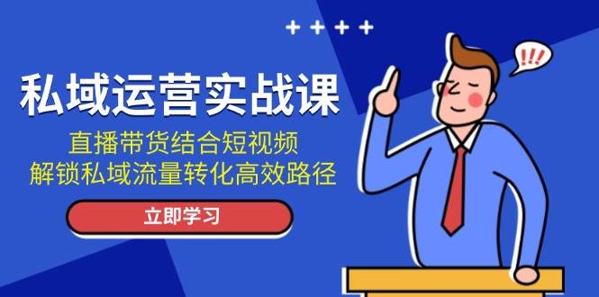 fy9049期-私域运营实战课：直播带货结合短视频，解锁私域流量转化高效路径